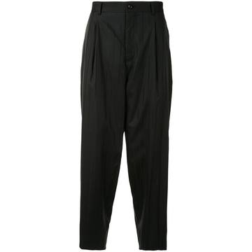 pinstripe tuxedo trousers