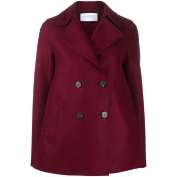 double-breasted short peacoat
