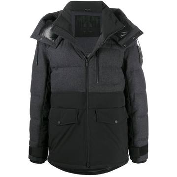 multi-panel design padded jacket