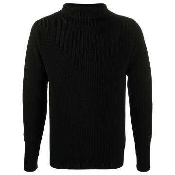 high neck knitted jumper