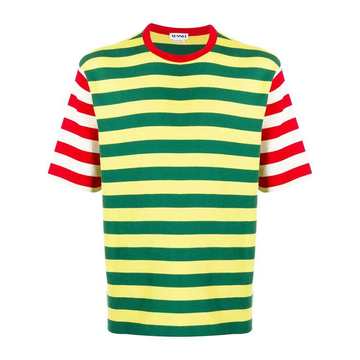 colour-block stripe T-shirt