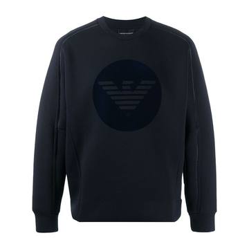 round-logo print sweatshirt