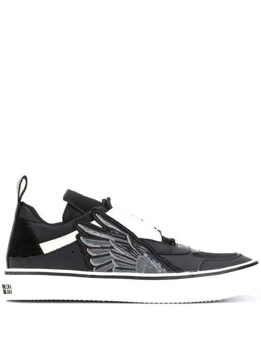 SIDE WINGS VULCANIZED SNEAKER BLACK BLAC展示图