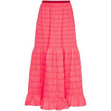 Emanuelle shirred maxi skirt