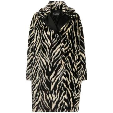 oversized zebra coat