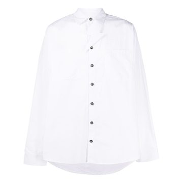 lightning-collar oversized shirt