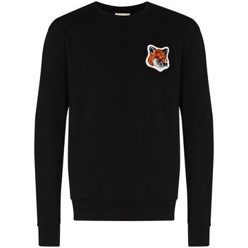 Velvet Fox Head Cotton Sweatshirt