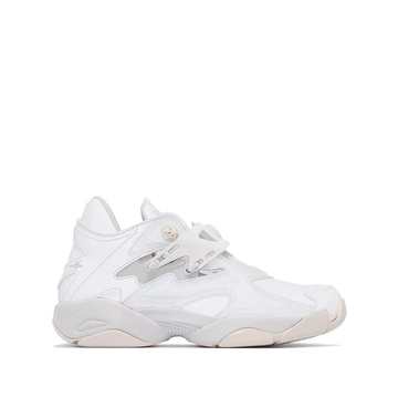 white Pump Court sneakers