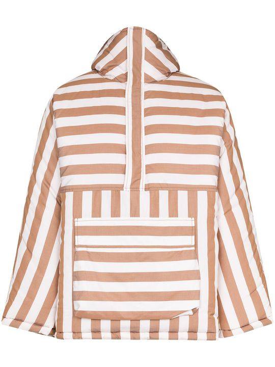 stripe-print padded jacket展示图