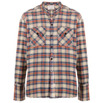 Classic Studio distressed flannel shirt