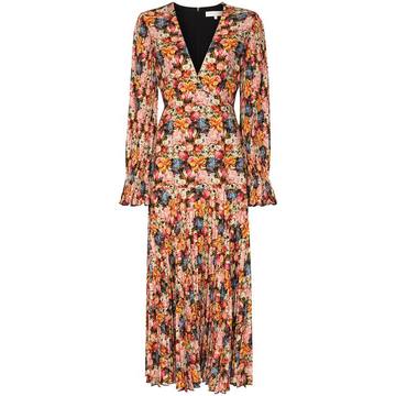 Alexis floral print midi dress