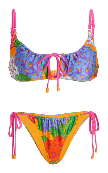 Riders Printed String Bikini Set展示图