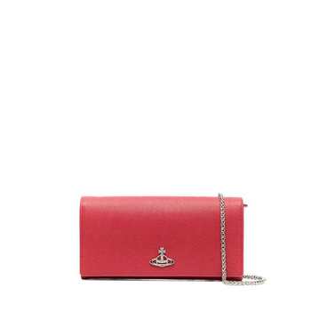 mini logo-plaque clutch bag