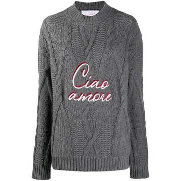 ciao amore cable-knit jumper