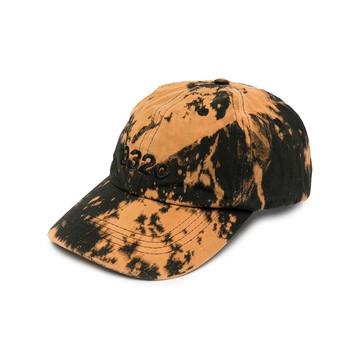 bleach-print baseball cap