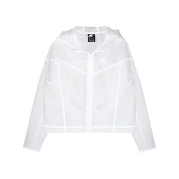 logo print sheer jacket