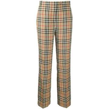 House Check tailored trousers