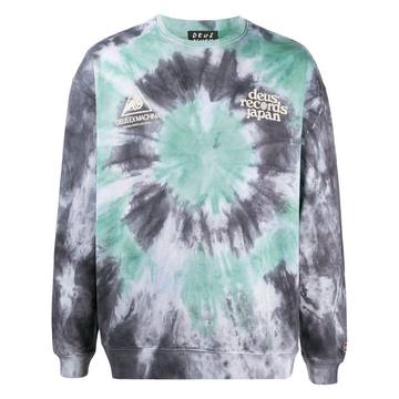 tie-dye logo-print sweatshirt