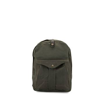 distressed-effect cotton backpack