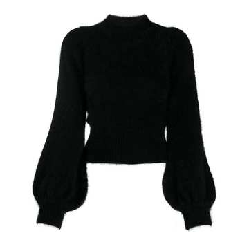 faux fur effect jumper