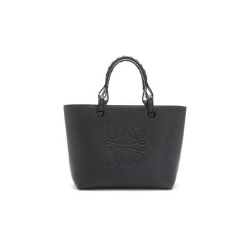 Anagram-Stamped Leather Tote Bag