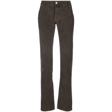 pocket-detai straight-leg jeans