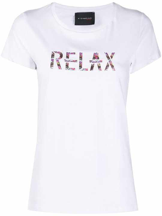 Relax print T-shirt展示图