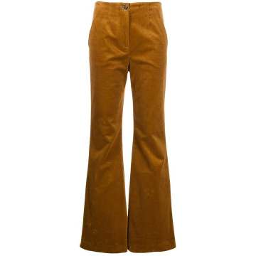 corduroy flared trousers