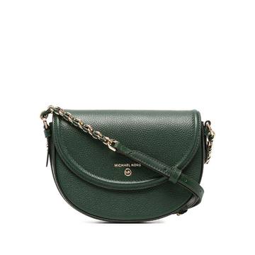 curved leather shoulder bag