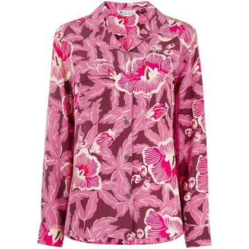 silk floral-print shirt