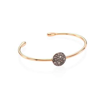 Sabbia Brown Diamond &amp; 18K Rose Gold Bangle Bracelet
