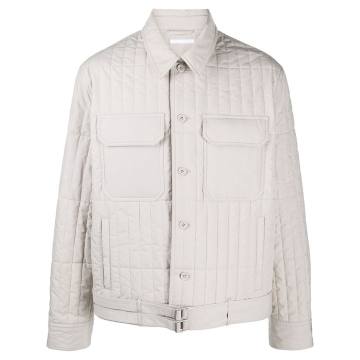 padded button-up jacket