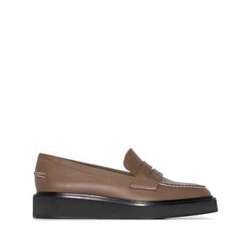 Monsano flatform leather loafers