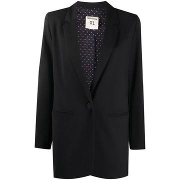 longline single-breasted blazer