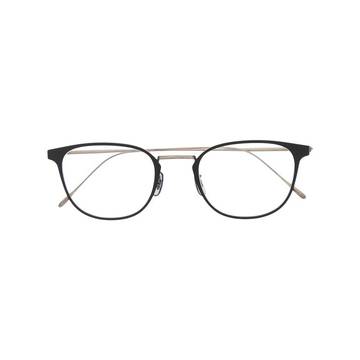 clear-lens wayfarer glasses