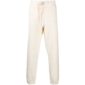 shaggy fleece track pants