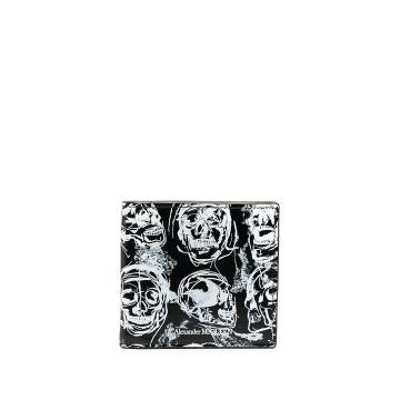 skull-print wallet
