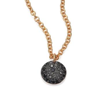 Sabbia Black Diamond & 18K Rose Gold Pendant