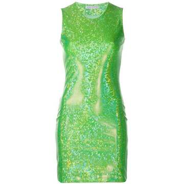 shimmer fitted dress