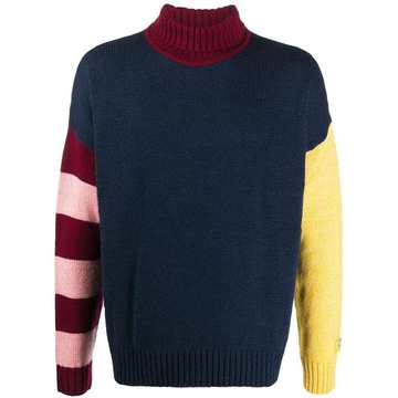 asymmetric stripe jumper