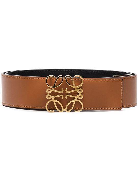 Brown Anagram leather belt展示图