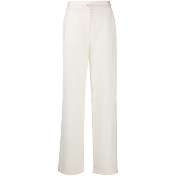 high-waist straight leg trousers