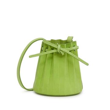 drawstring mini bucket bag