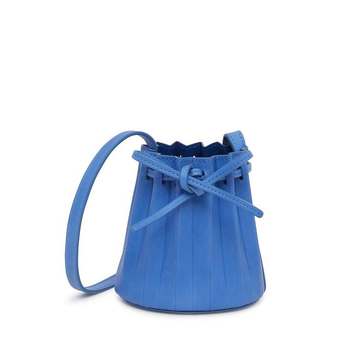 drawstring mini bucket bag