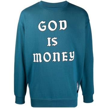 slogan-print sweatshirt