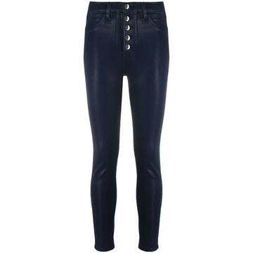 faux leather skinny trousers