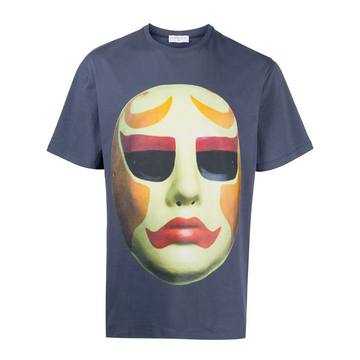 mask-print T-shirt