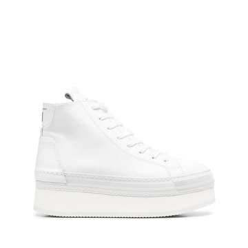 platform high-top sneakers