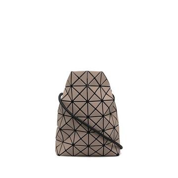 geometric panelled bucket bag