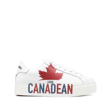 Canadean 标语印花板鞋